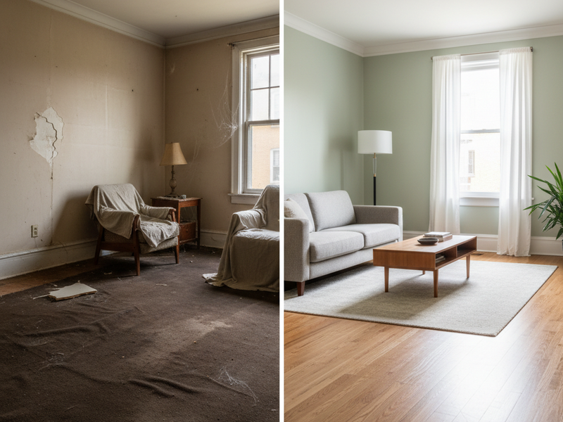 Fußbodenverlegung